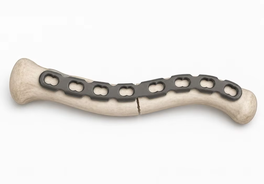 Midshaft clavicle fixation illustration