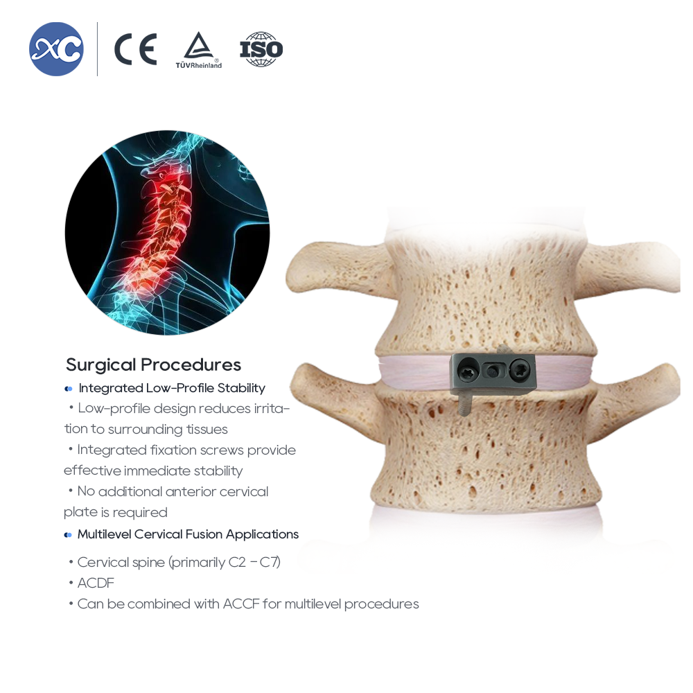 Cervical disc space retractor for zero profile cage implantation