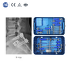 Angled awl and drill guider for zero profile cervical cage locking screws