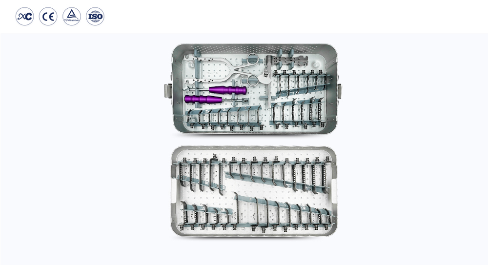 Ensemble ya Instrument ya Retracteur Cervical St&eacute;rilis&eacute; pona Chirurgie Orthop&eacute;dique