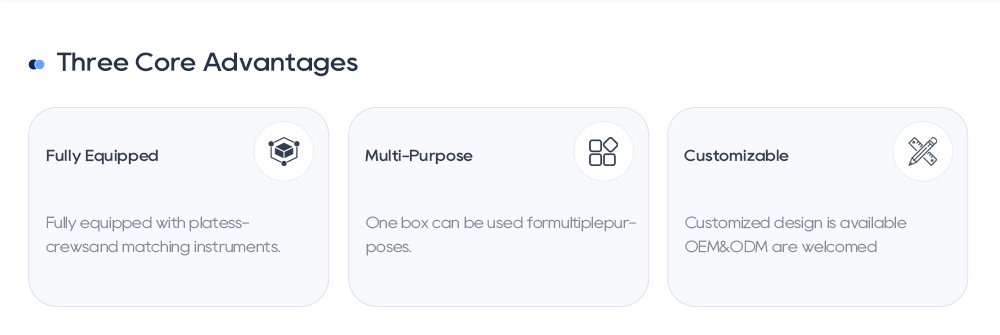 Core Advantages of Small Fragment Orthopedic Kit: Fully Equipped, Multi-Purpose, and Customizable