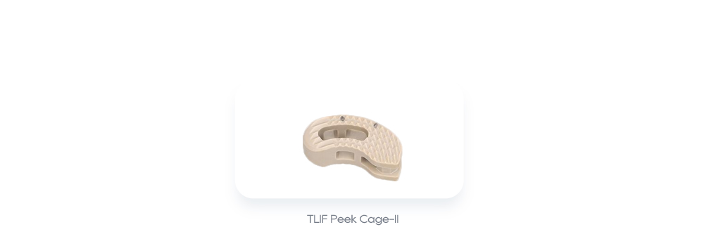 Implante columna vertebral ojoaj&uacute;va: TLIF Peek Cage-II