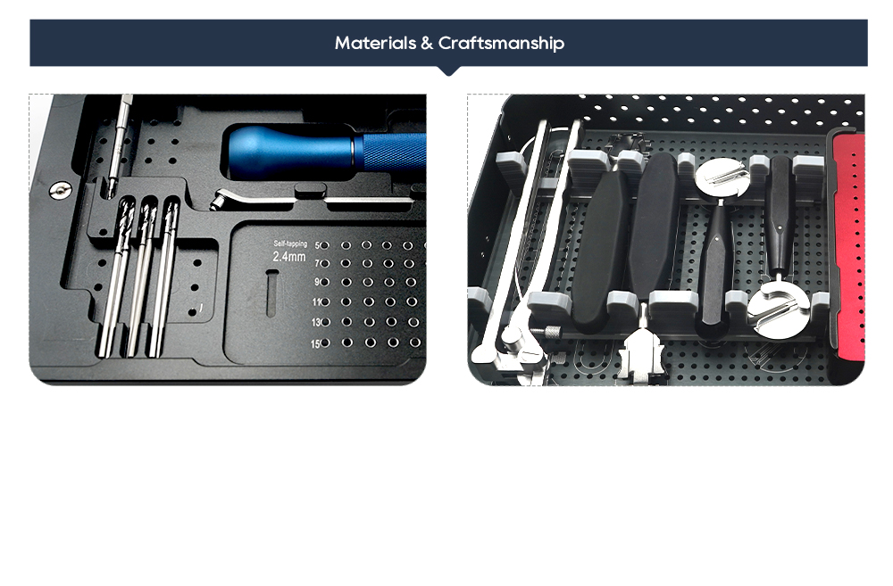 Hoge precisie CNC-gefreesde maxillofaciale instrumenten